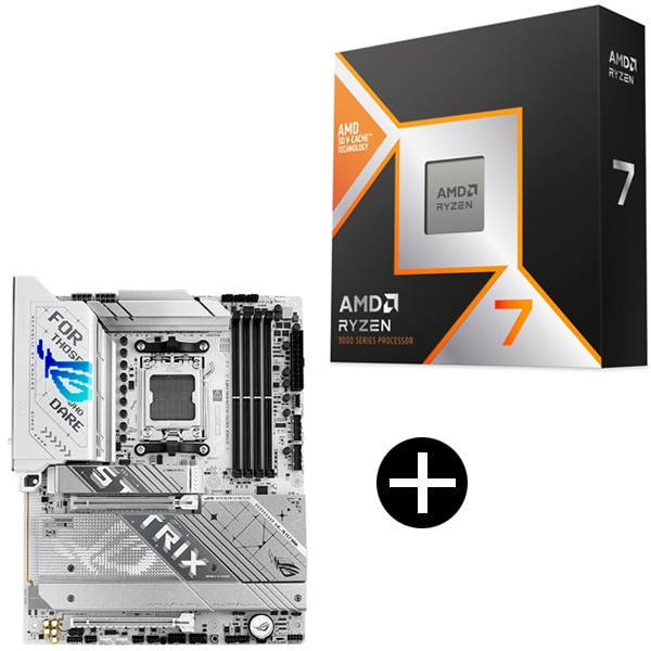 Ryzen 7 9800X3D CPU + ASUS ROG-STRIX X870-A GAMING WIFI マザーボード セット