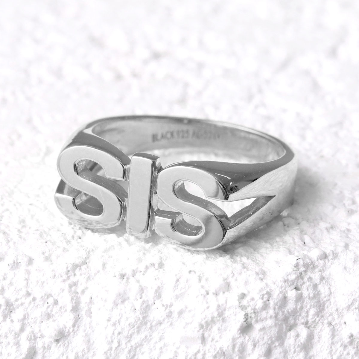 MARIA BLACK マリアブラック リング Sis Ring シス 500407AG レディース シルバー925 指輪 レタリング アクセサリー Silver-HP