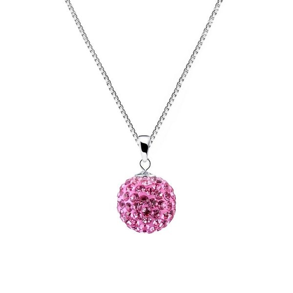 ピンクパヴェボールネックレス送料無料！ ルピス