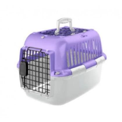 ファンタジーワールド ペット用 キャリーケース オープンM ハードタイプ パープル