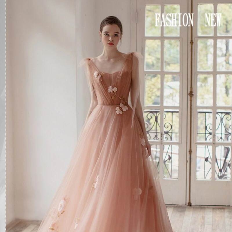 眩しいグラデーションイブニングドレスロング丈パーティードレス肩出しパーティーロングドレ 母の日のプレゼント