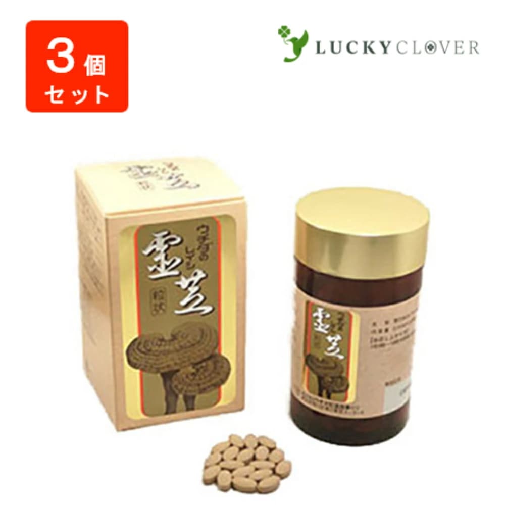 【3個セット】霊芝エキス粒状 100g 300粒 ウチダ和漢薬