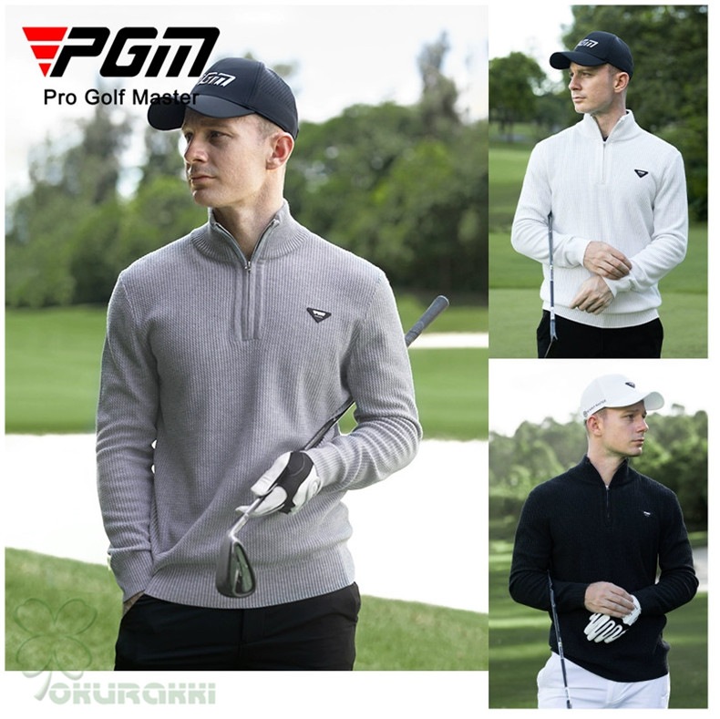 ゴルフ GOLF ウールセーター 秋 冬 メンズ コート ゴルフウェア ニットセーター 防寒 暖かい プレゼント ギフト2410glfster05