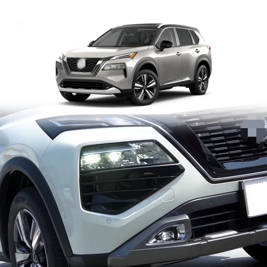 新型エクストレイル フロントバンパーディフューザー X-TRAIL T33 パーツ アクセサリー 内装 外装 ドレスアップ ヘッドライトガーニッシュ