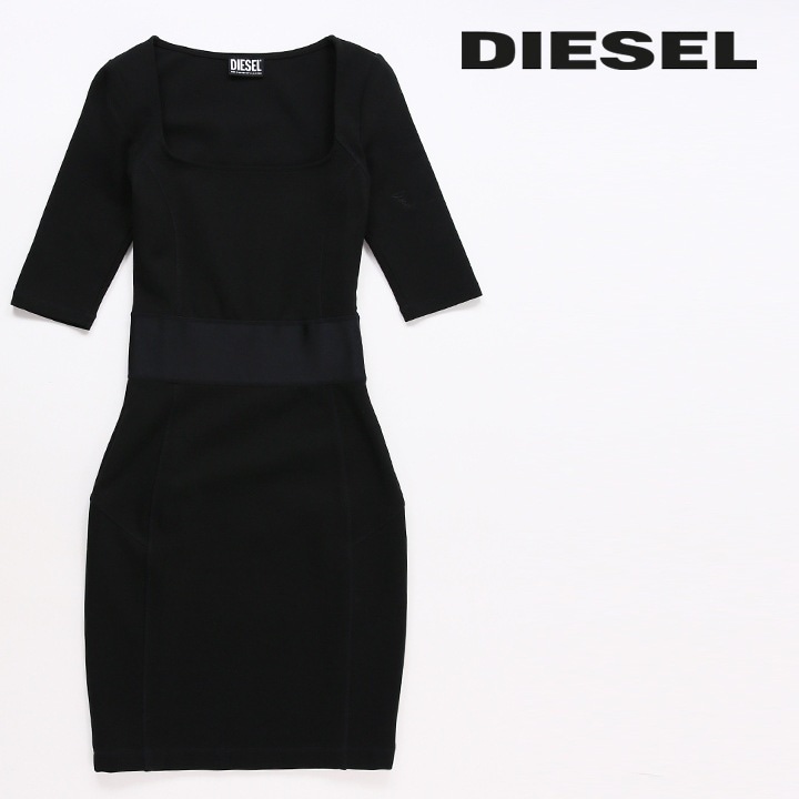 ジャージーワンピース レディース D-SUBBY スーパーストレッチ 五分袖 die-l-t-e8-325