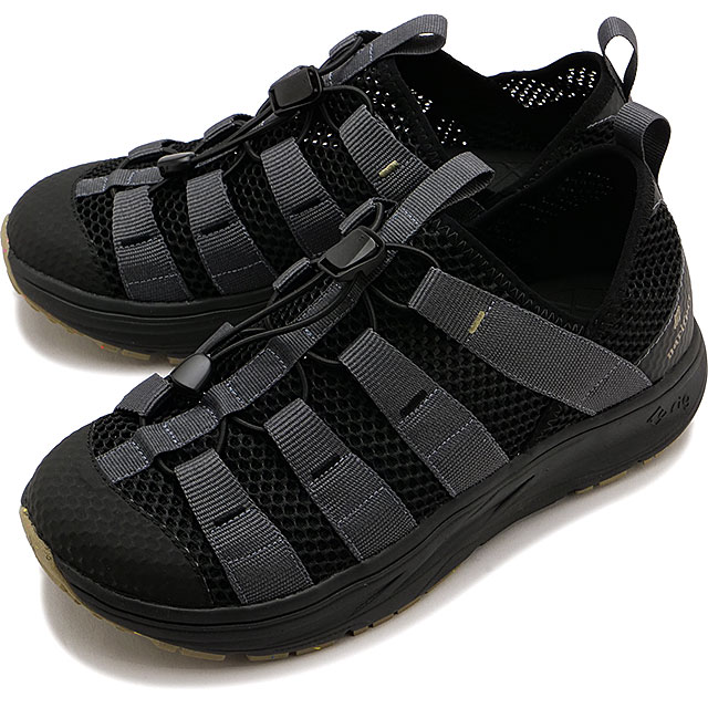 メンズ スニーカー リグ モージャ NF [NFRG-01] rig moja-NF 靴 スリッポン 撥水 メッシュ BLACK