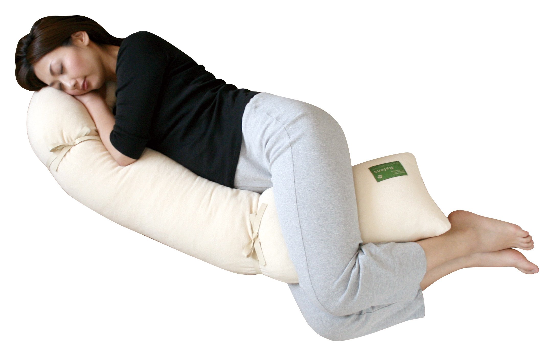 妊婦 男女兼用 自由に曲げられる3パーツ設計 150cmロング抱き枕 モチモチの厚さ27cm 肌触りやさしいシンカーパイル 丸洗いOK [日本製]