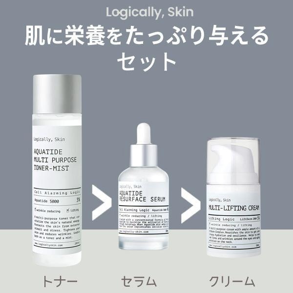 再入荷 - 国内発送 - アクアタイド トナー + セラム + クリーム 3種セット - スキンケアセット - 韓国コスメ - 2営業日以内(土日祝除く)に発送 - 正規品