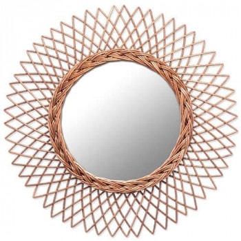 ウィッカーミラーL ブラウン 11643