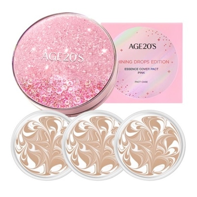 【シャイニングドロップ エディション ピンクパクト 12.5g×3個 6種類から選択】クッションファンデーション ベースメイク ツヤ肌 ナチュラル 仕上げ カバー力 透明感 メイク