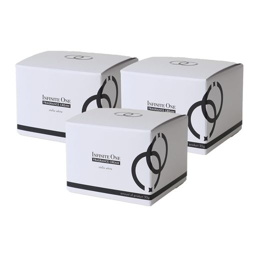 インフィニットワン ステラホワイト 練り香水 メンズ 30G ムスク ホワイトリリー イランイラン 香水 フレグランスクリーム (3個)