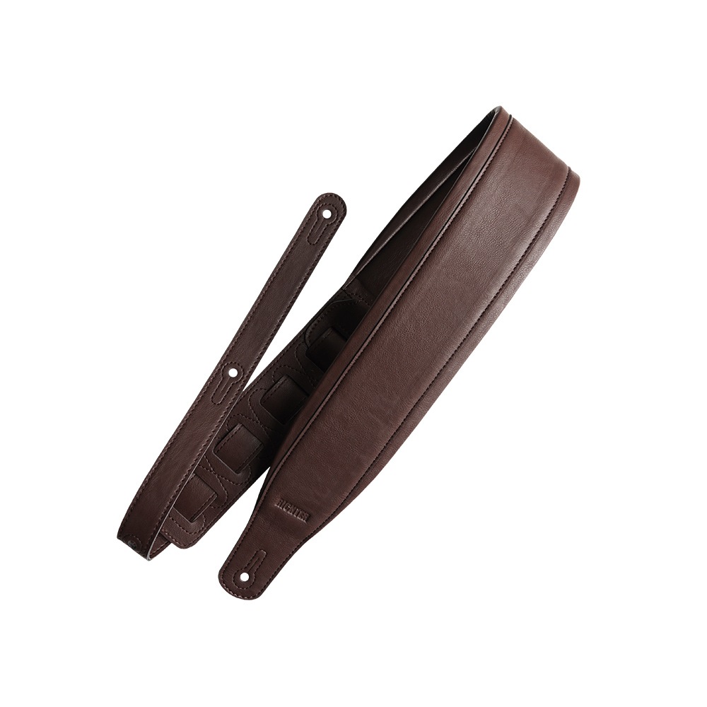 Richterシリーズ Backline ギターストラップ 1648 茶色 合成皮革 幅を広げて軽量化