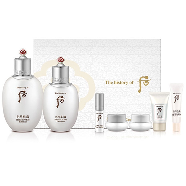 拱辰享(ゴンジンヒャン) 雪　美_白2点セット/化粧水+乳液+サンプル5点付き/韓国コスメ