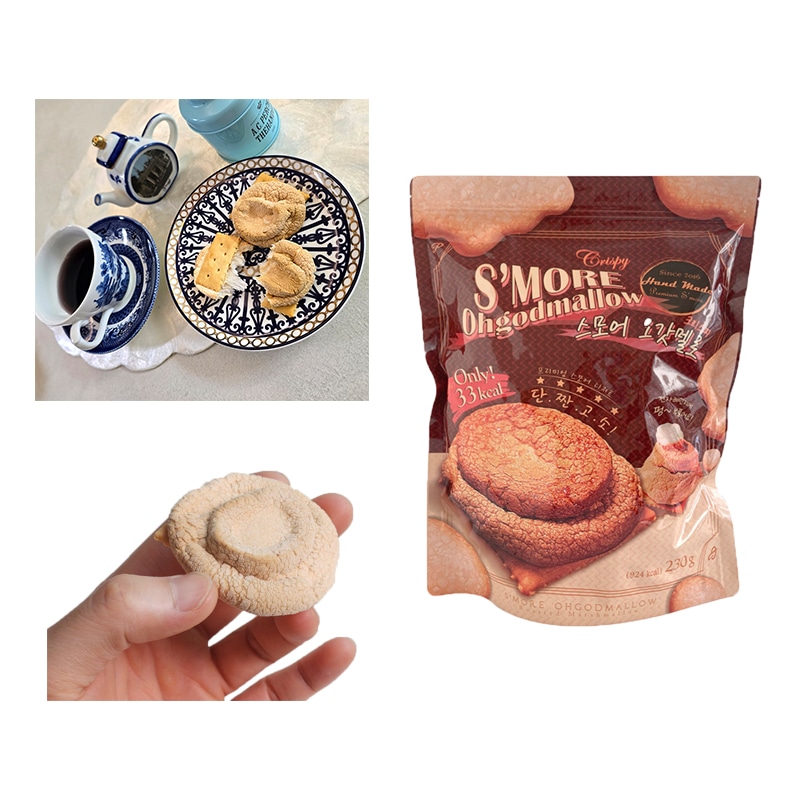 Ｃrispy Smore Ohgodmallow 230g マシュマロクッキー クラッカー スモア コストコ 大容量 韓国食品 韓国スイーツ 韓国お菓子 おいしい おすすめ ばらまき お土産 人気