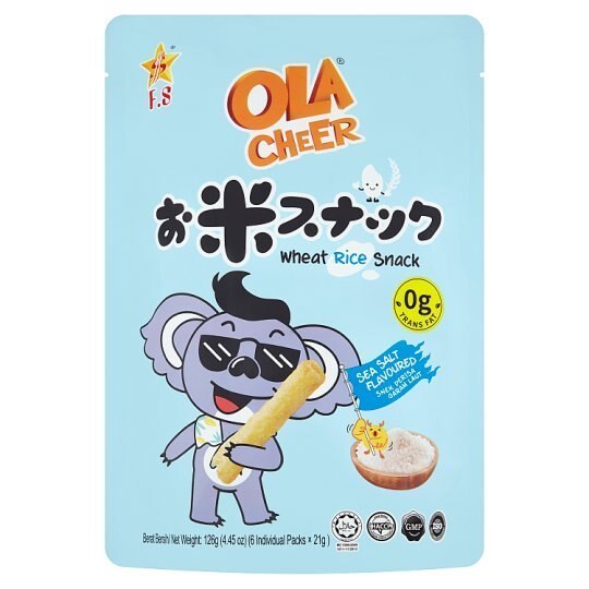 【最安値】 6 Flavoured Salt Sea Snack Rice Wheat Cheer Ola x (126g) 21g その他