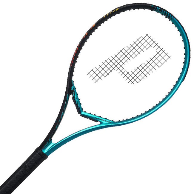 14×21パターン プリンス(Prince) VORTEX 100 ボルテックス 100 (300g) 海外正規品 硬式テニスラケット 7T53R191-ブラック×ブルーNC