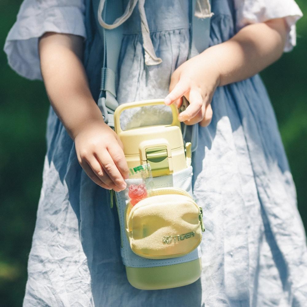 魔法瓶 水筒 350ml ステンレスボトル MTA-A035 水筒カバー ショルダー 子供 キッズ 直飲み ワンタ