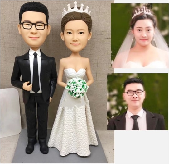 【オーダーメイド】3D肖像画 似顔絵 人形 フィギュア 結婚祝い 周年記念日 カップル 彼氏 彼女 夫婦 両親 贈呈品 記念品
