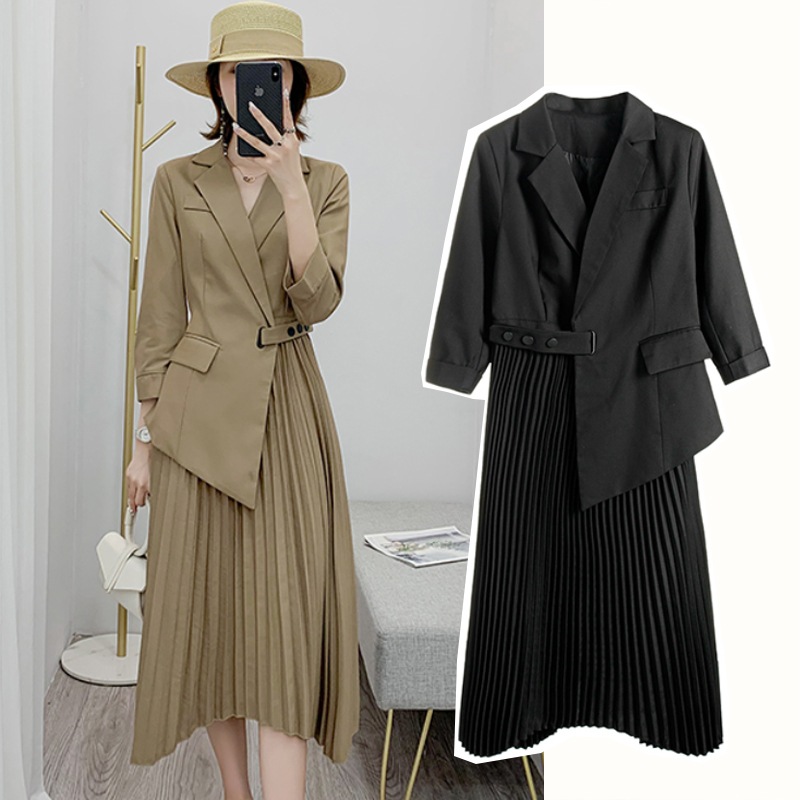 タイトスカート 日本最大級 スーツワンピース 22春新入荷 S Xl 2color