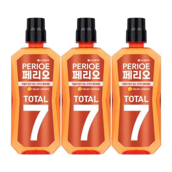 ペリオトータル7うがい薬フレッシュ760ml3個