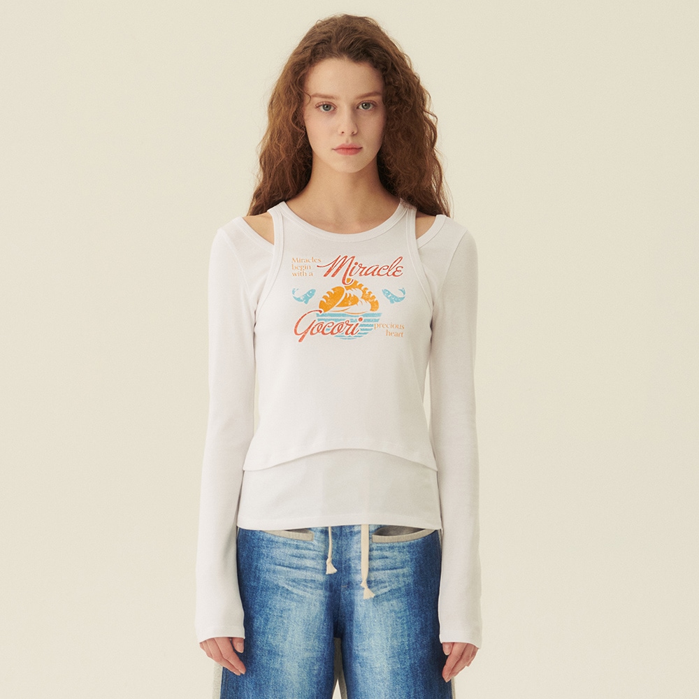 5 LOAVES AND 2 FISH T-SHIRTS - WHITE