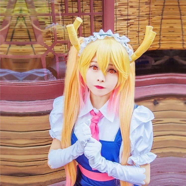 漫創小林家妹ドロントールハンドメイドワンピースコスプレ女装かつら舞