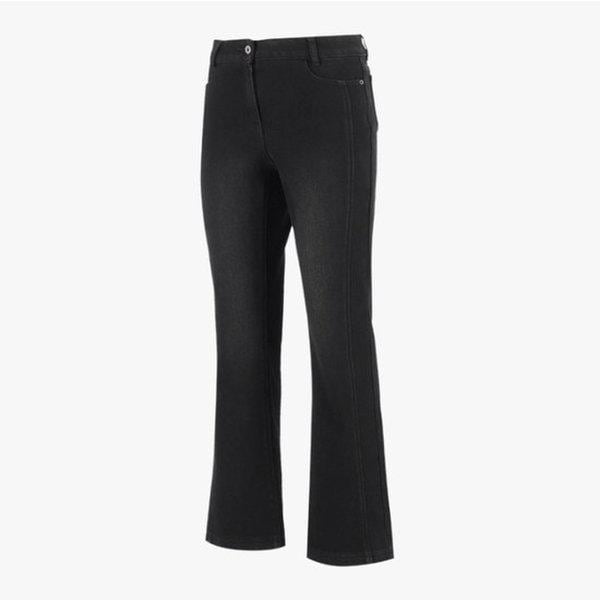 女性秋起毛ボンディングストレッチブーツカットデニムパンツ6K61606_YS