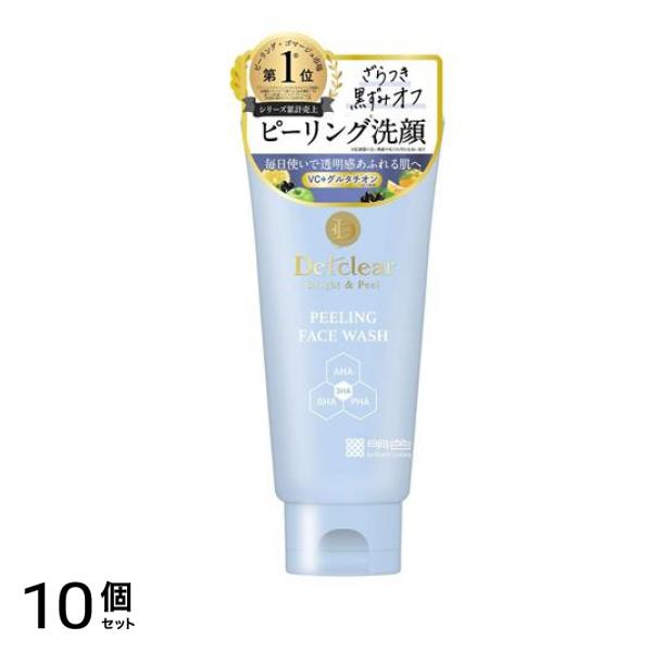 DETクリア ブライト&ピール 角質オフ洗顔フォーム 120g 10個セット