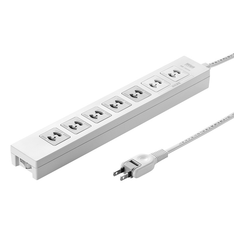 （まとめ買い）電源タップ 2P 7個口 2m TAP-F27-2K [x3]