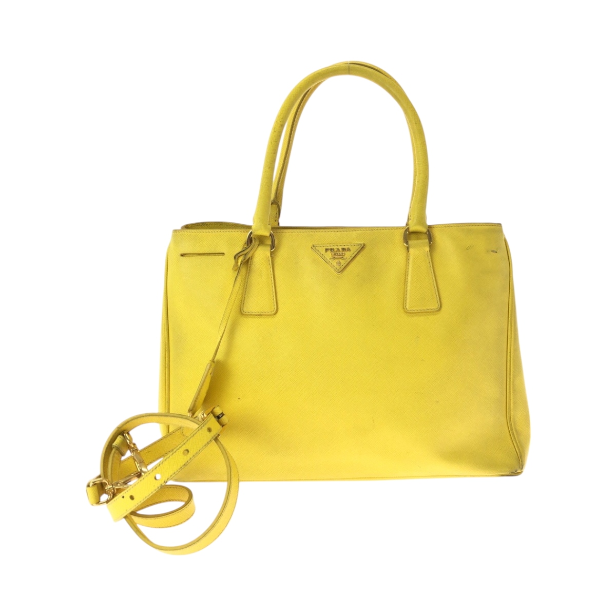 サフィアーノ イエロー ゴールド金具 レザー BN1874 ショルダーバッグ ハンドバッグ 2way レディース 500122