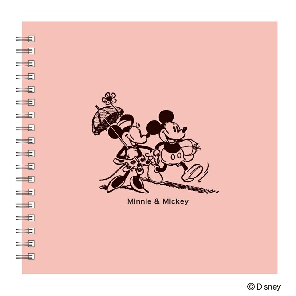 （まとめ買い）フォトクロッキー リング式アルバム Sサイズ ミッキー&ミニー ピンク アKA-SWF-201-P [x3]アルバム