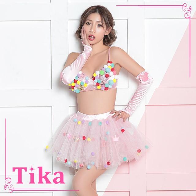 コスプレ 衣装 4点 カラフル ポップ コスチュームセット ハロウィン レディース