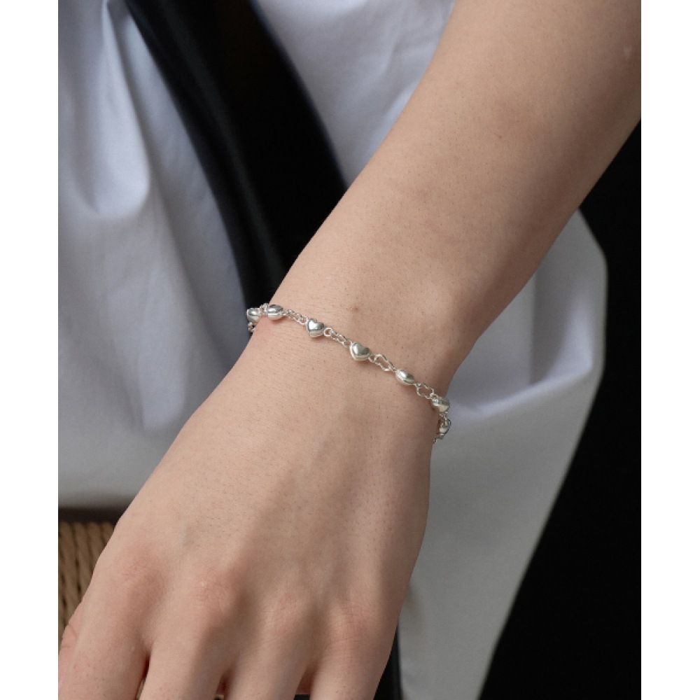 ティエルノ B.004 HEART CHAIN BRACELET