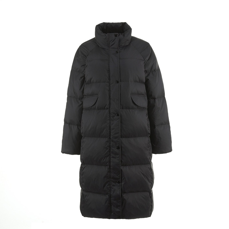 2024韓国版特大サイズファットシスターmm肥厚ロングルーズ冬コートホワイトダックダウンジャケット女性用217