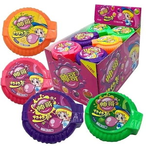 【20点セット】メガ割80代生まれの子供時代の定番 懐かしい風船ガムの巻物 子供用ロールボックス 風船ガムの楽しいお菓子 子供向けのおやつ257