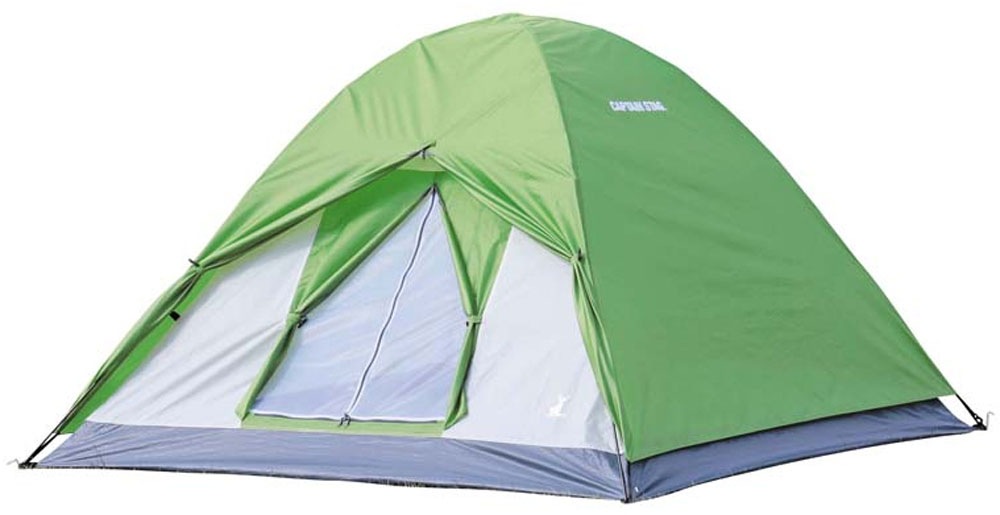 CAPTAIN STAG キャプテンスタッグ クレセント 3人用ドームテント グリーン アウトドア テント・シュラフ UA0049