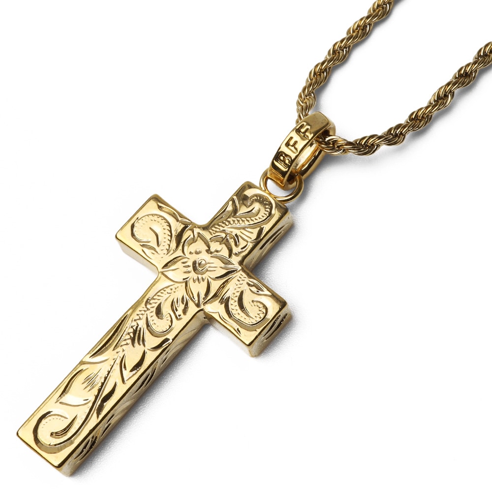 BFF ハワイアンクロスネックレス S [bffn007-g]