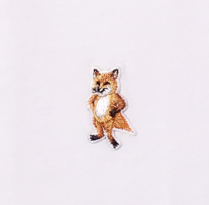 MaisonKitsune Standing Fox T-shirt_White_PM00123KJ7026