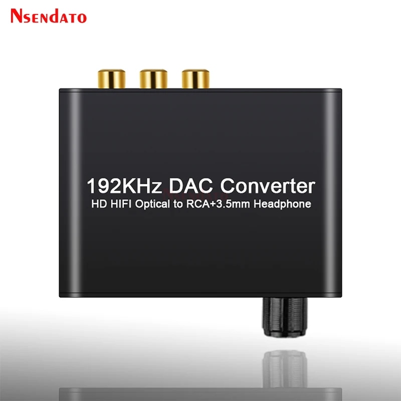 デジタル-アナログデジタルコンバーター,192khz,dac hd,hifi光spdif,同軸-rca,3.5mm,ドルビーac3用ボリュームコントロール