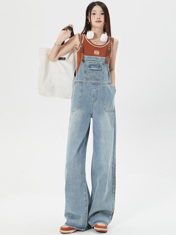 レディース ファッション オシャレ カワイイ シンプル 人カワイイ きいサイズ ジーンズ ワークウェア ストレート ワイド レッグ パンツ