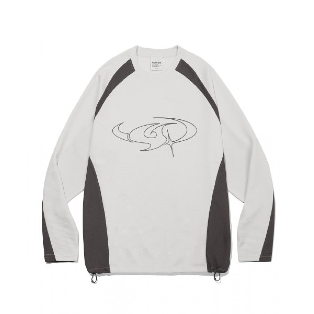 コデジェリーアークロゴジャージーロングスリーブ_ライトグレー