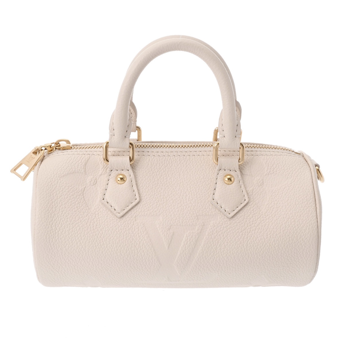 モノグラムアンプラント パピヨン BB 2WAY アイボリー M45980 レディース レザー ハンドバッグ Aランク 中古 銀蔵