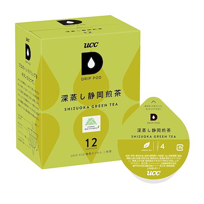 他サイト： UCC ドリップポッド 専用カプセル 深蒸し静岡煎茶 12杯分 36g ポッド・カプセルの商品画像