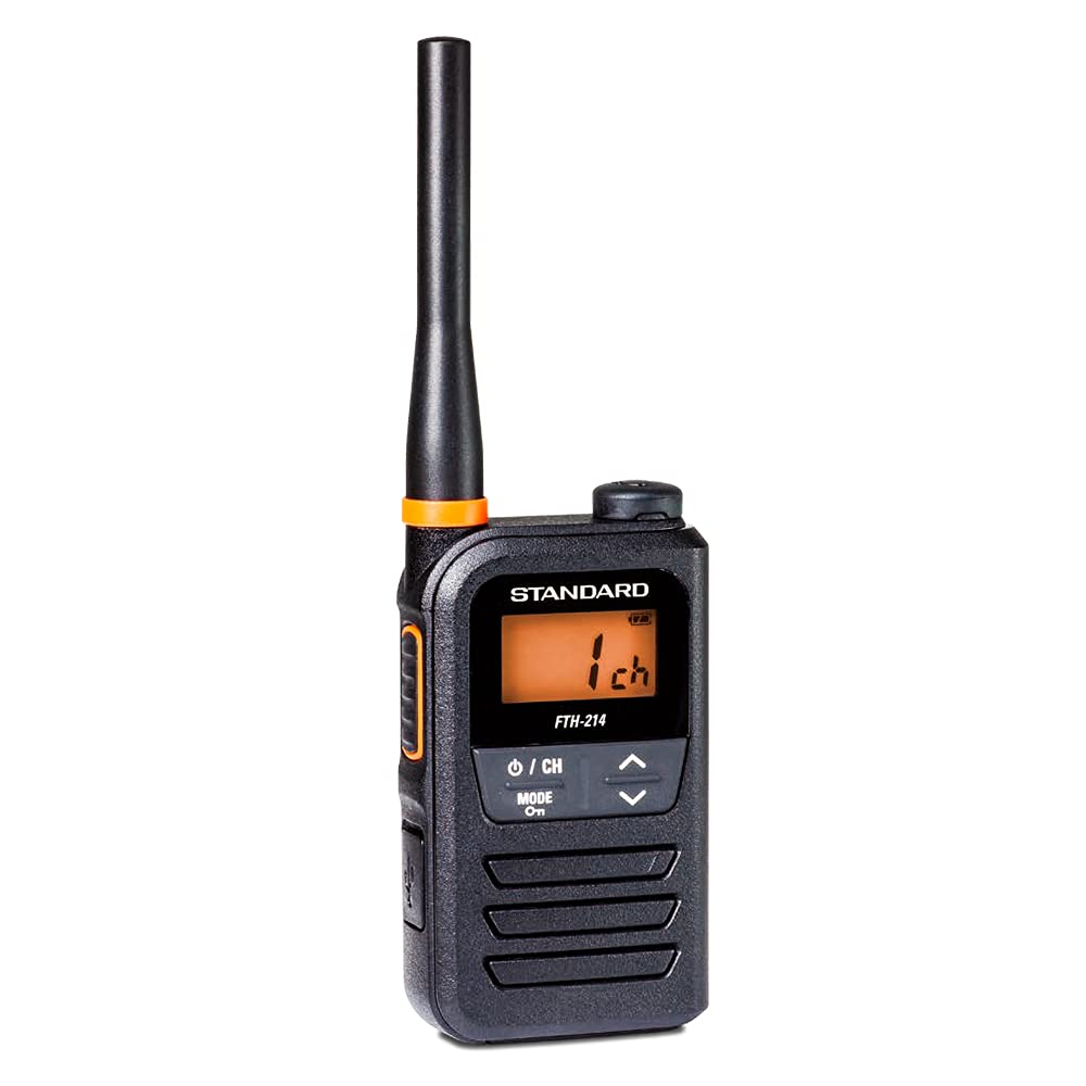 スタンダード 特定小電力トランシーバー FTH-214 シンプルでコンパクトだけど高機能 IP55 防塵・防水 省エネ設計 ブラック