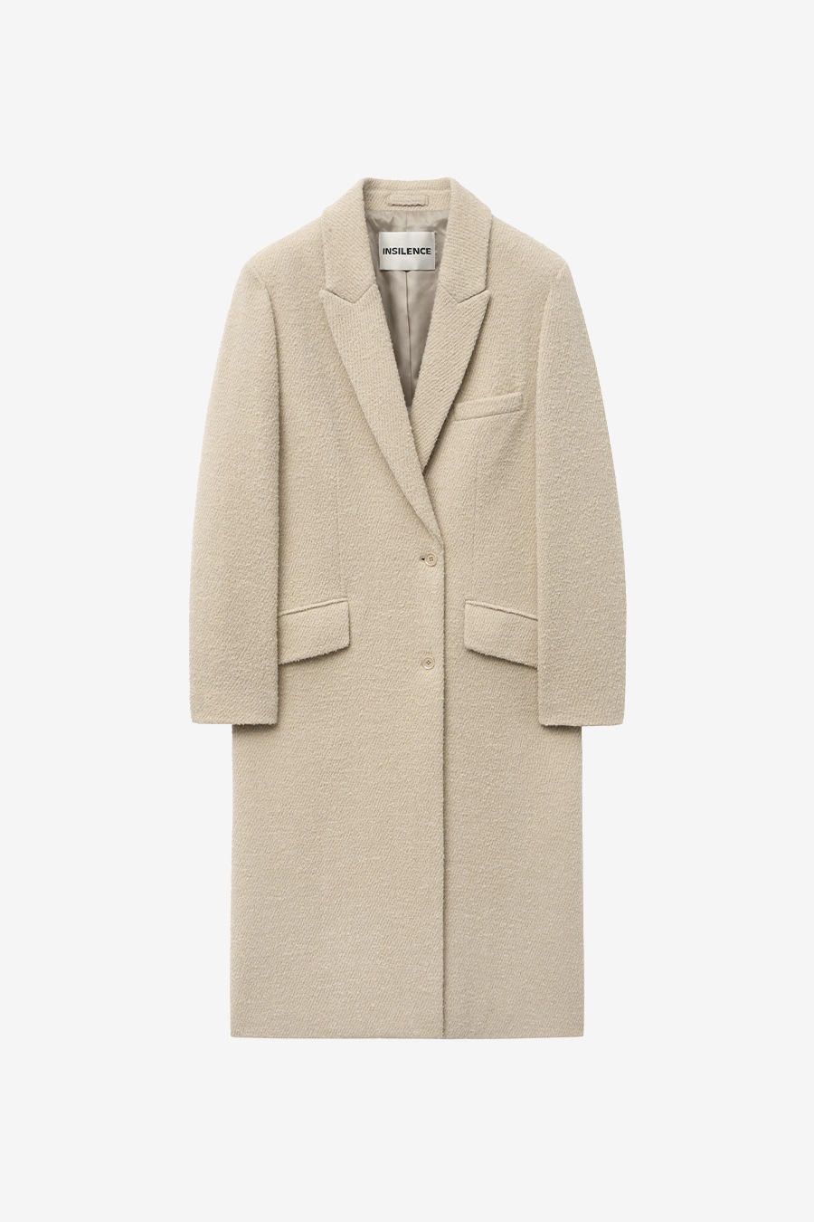 【INSILENCE】 BOUQUET WOOL TWILL COAT : BEIGE