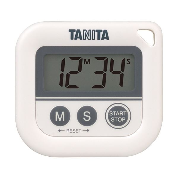 （まとめ）タニタ デジタルタイマー 丸洗いタイマー100分計 ホワイト TD-376N-WH 1個 3セット 8,023円