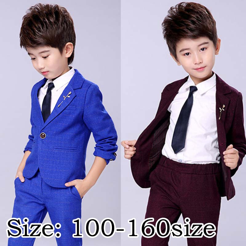 子供スーツ 5点セット チェック柄 子供 フォーマルスーツ ワインレッド ブルー 子供 チェック柄スーツ 七五三 発表会 演奏会 入学式 卒業式 入園式 スーツ こどもスーツキッズ 子供 スーツ 男の