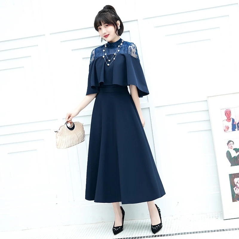 パーティードレス ドレス 結婚式 お呼ばれ レディース ワンピース 切り替え レースドレス おしゃれ ぽっちゃり体型 Tシャツ 着やせ 気質1 5,478円