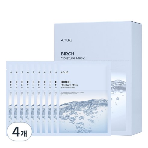 シラカバ 水分補給シート マスクパック 25ml 10本入り 4個 8,030円