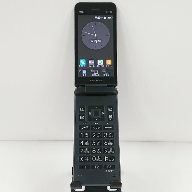 GRATINA KYF42 au ブラック 送料無料 本体 c14461 【中古】